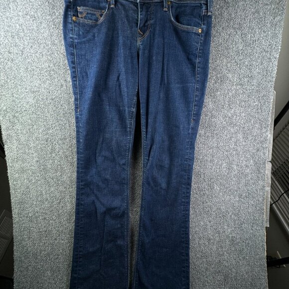 True Religion Women's Sz 29 Boot Cut Denim Blue Jeans Pants Designer Stretch - Picture 1 of 16